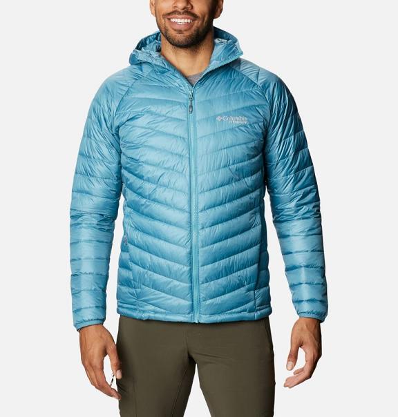 Columbia Mens Hooded Jacket Sale UK - Snow Country Jackets Blue UK-359596